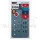 MORRIES 2WAY 3M EXT CORD W/5USB & 1 TYPE C MS8828UC