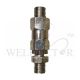 Airless paintspray gun swivel adaptor 1/4" (M) x 1/4"